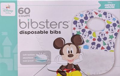 Bibsters Disposable Bibs セサミストリート ビブスター 紙スタイ よだれかけ 60枚