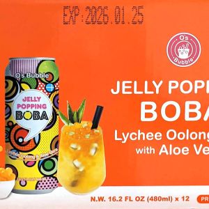 JELLY POPPING BOBA ライチ烏龍茶ボバ＆アロエ入り